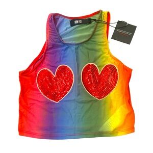 Iron Fist Somewhere Crop Mesh Tank